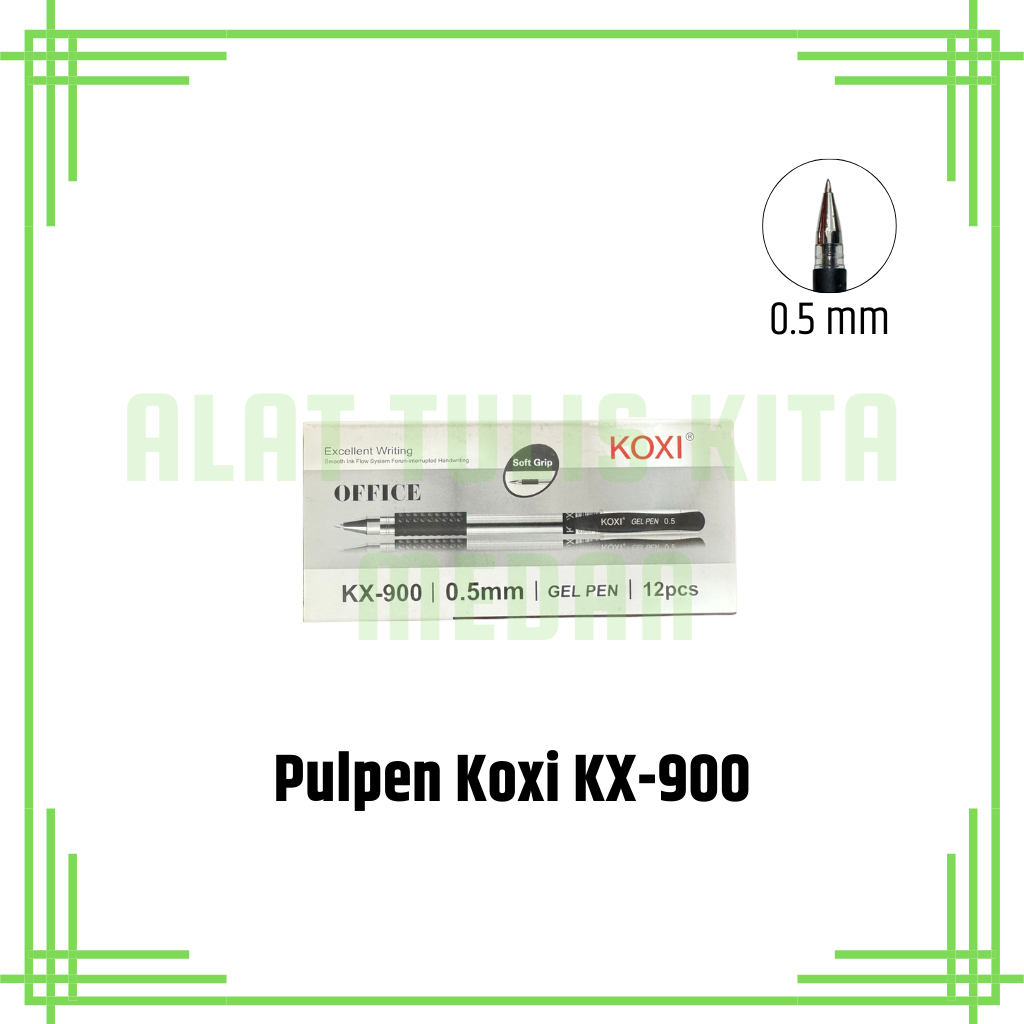 

(1 Kotak) Pulpen Koxi KX-900 Office / Gel Pen 0.5mm Koxi KX-900 Office