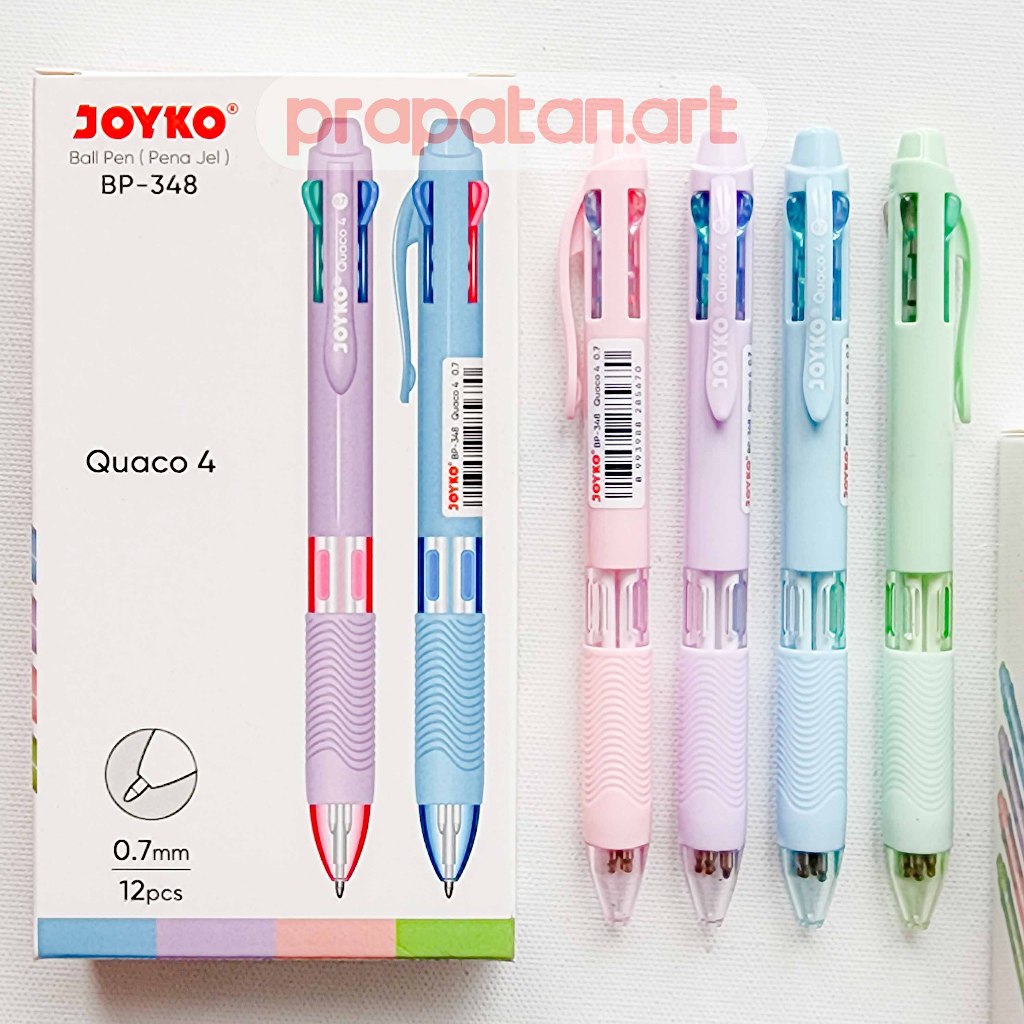 

Joyko BP-348 Quaco 4 Ball Pen 0.7mm | Ballpoint | Pulpen