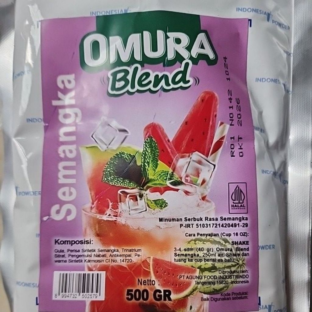 

minuman powder omura blend rasa semangka 500 gr
