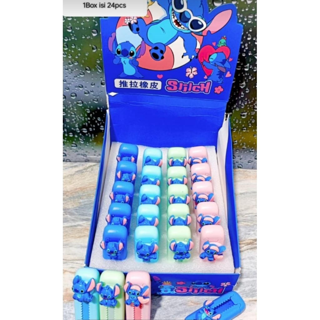

Penghapus Mekanik Capybara Labubu 1Box 24pcs || Mechanic Eraser || Stip Dorong