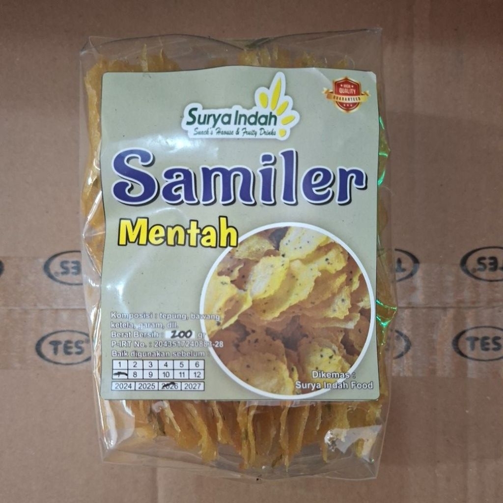 

kripik samiler mentah 200gr dijamin enak