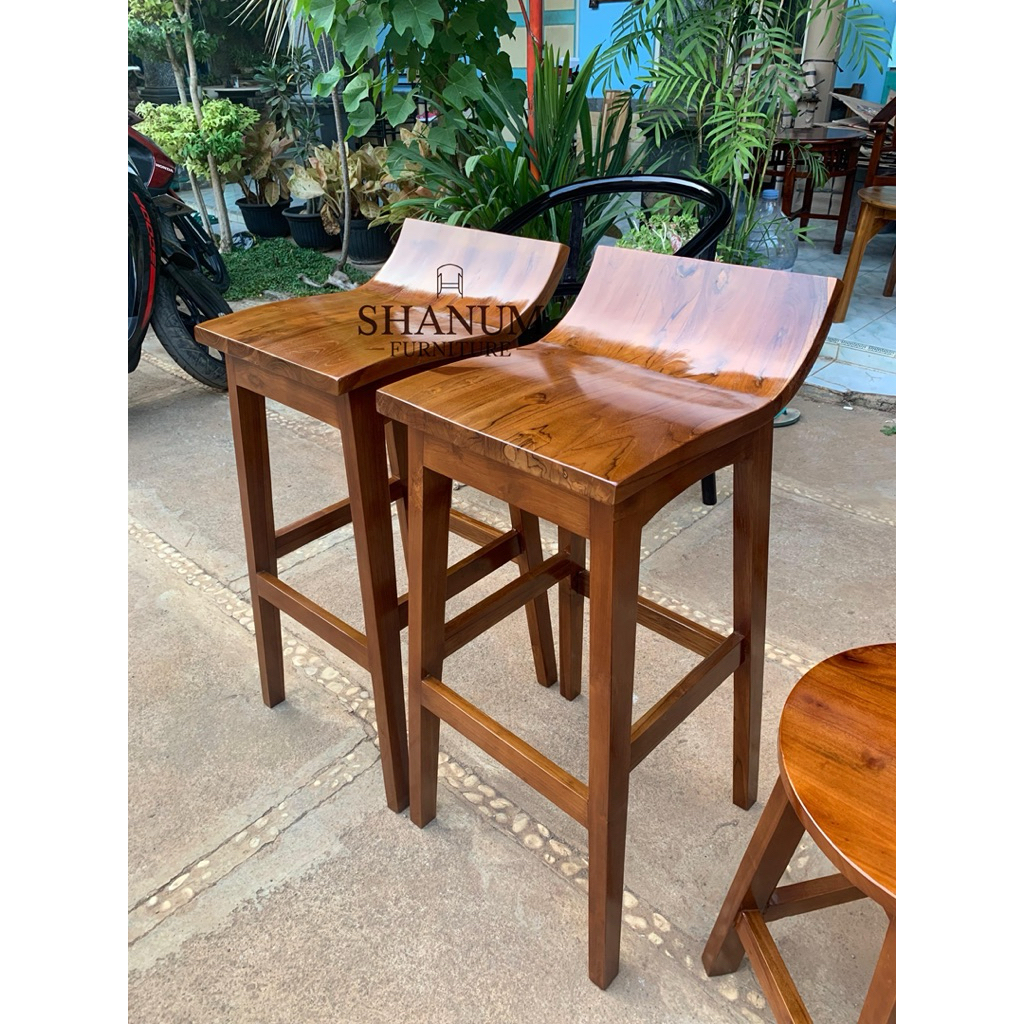 kursi bar kursi bar kayu jati kursi bar minimalis