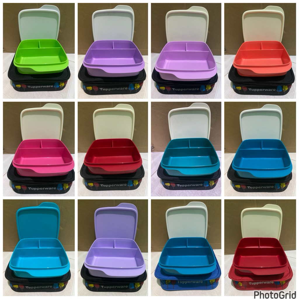 Kotak Bekal Tupperware Promo , Loly + Tas bekal Loly , Cozynest+ Tas Bekal