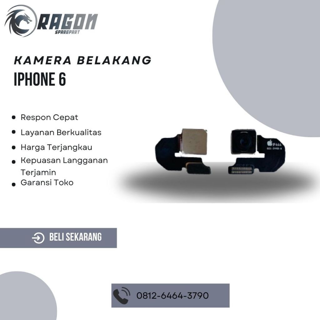 KAMERA BELAKANG IP 6/6 PLUS/6S/6S PLUS ORI COPOTAN