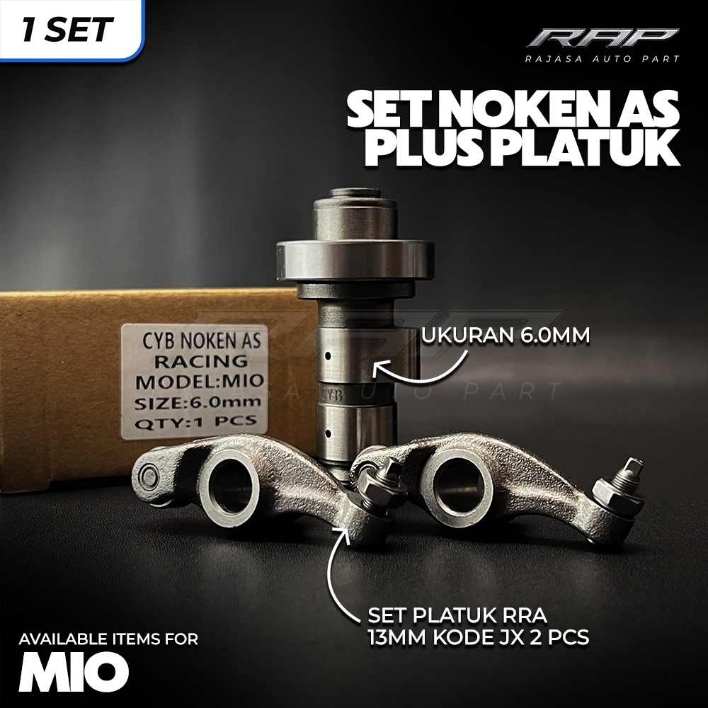 NOKEN AS RACING MIO 6.0MM SET PLATUK RRA 13MM KODE JX NOKEN AS 6.0 COPY KAWAHARA SET PLATUK RRA 13MM