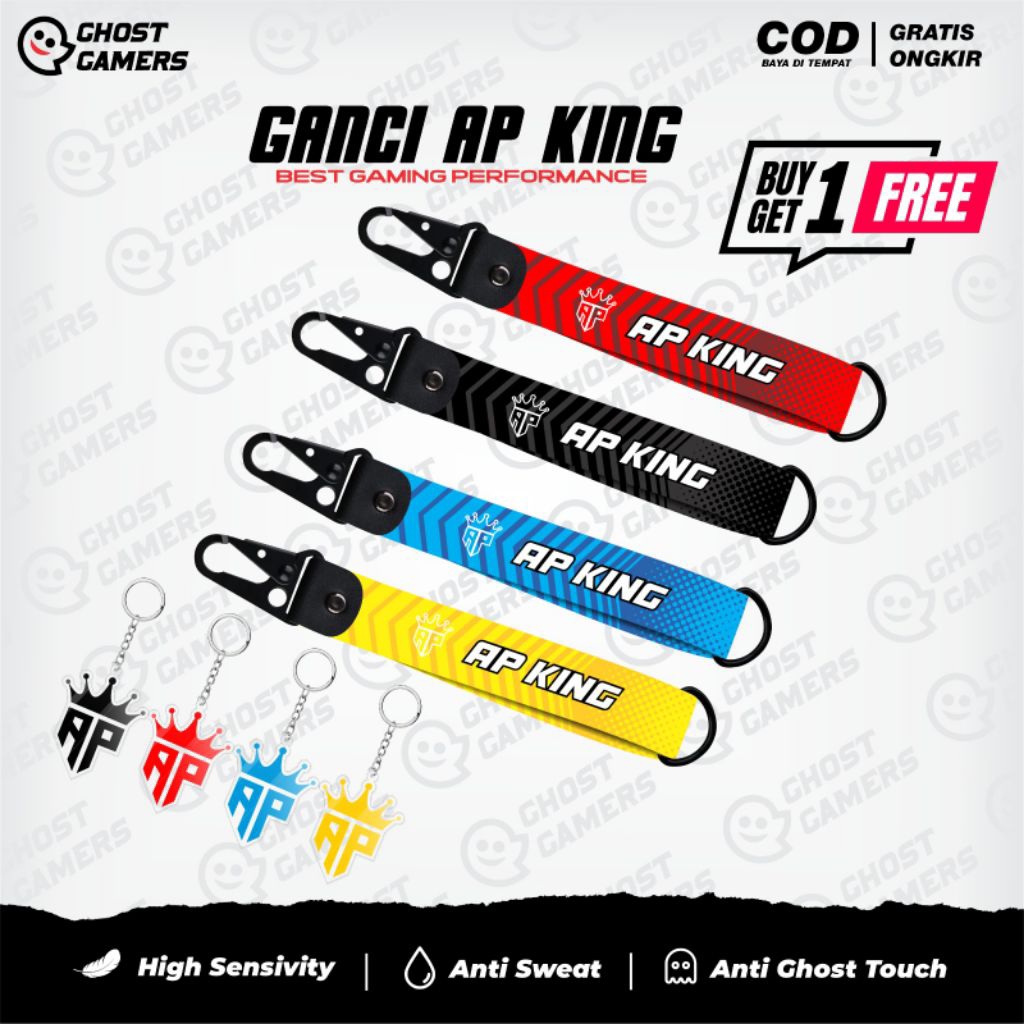 Ganci Aesthetic Lanyard AP KING Andra GZ Gantungan Kunci Aklirik Premium