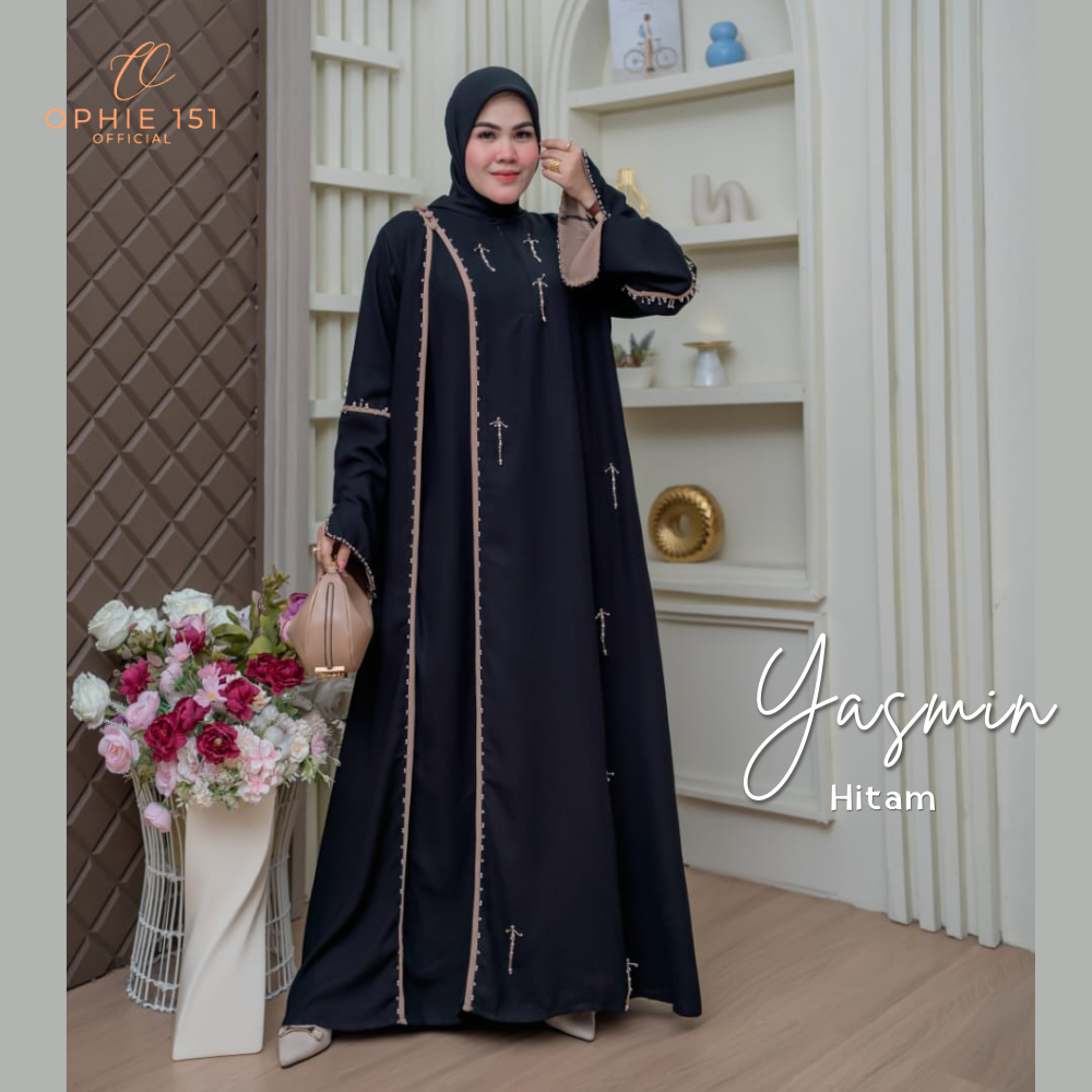 Ophie151 Gamis Dubai Premium Yasmin Fashion Muslim Model Syari Elegan