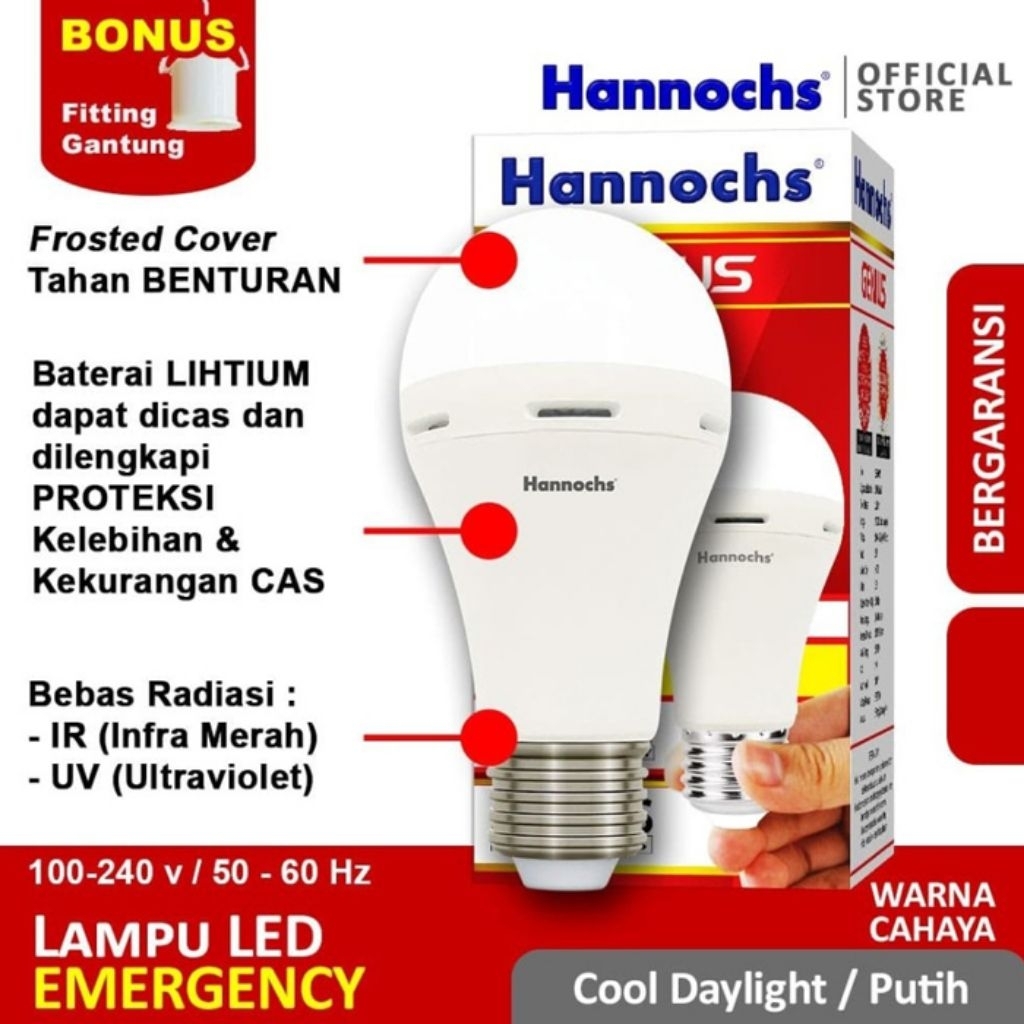 Hannochs Lampu Led Emergency Hannochs / Lampu emergency Hannochs