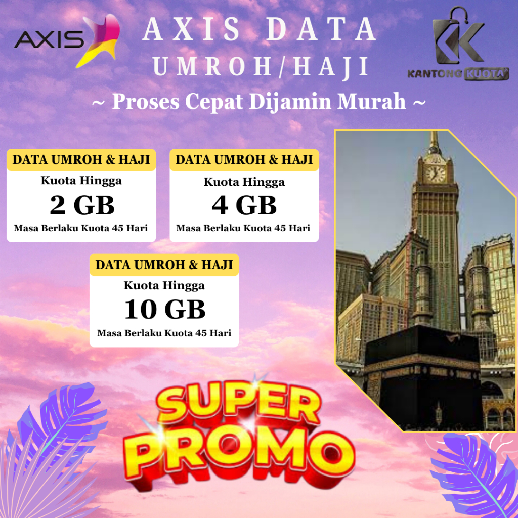 PROMO MURAH PAKET INTERNET AXIS ROAMING HAJI UMROH dan INTERNASIONAL