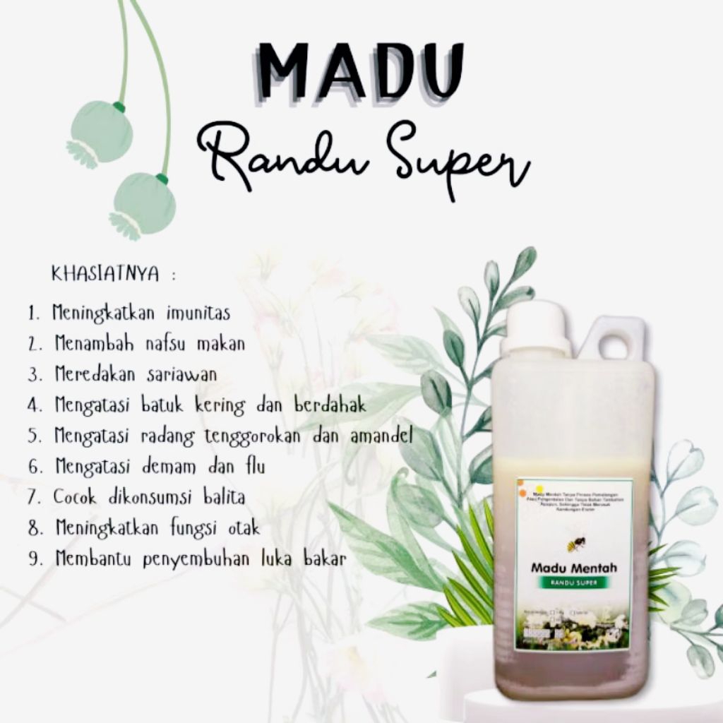 

MADU RANDU SUPER MURNI 1KG