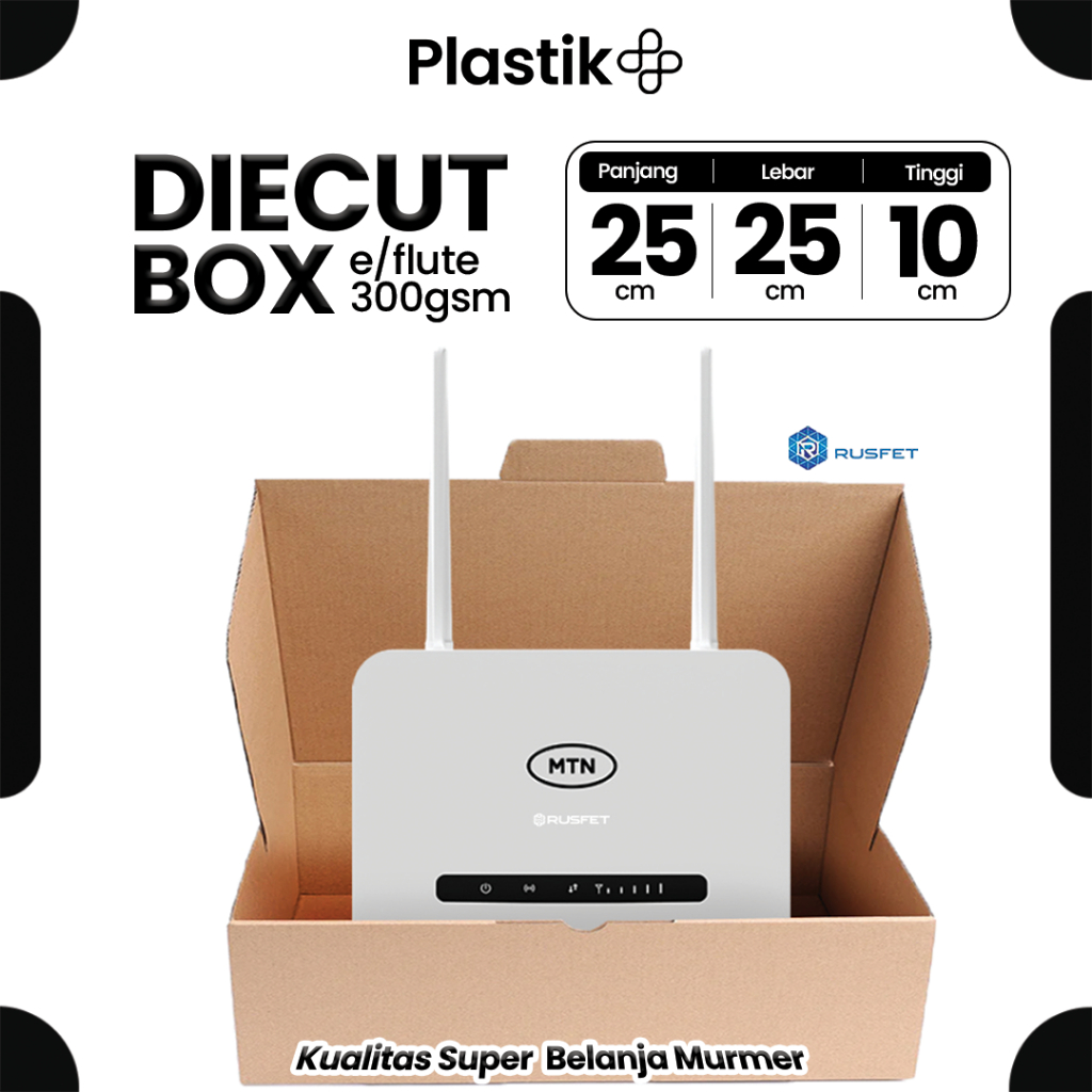 

DieCut Box Kardus Packing 25 X 25 X 10CM Rusfet Kotak Box Hampers Cardboard Dus Polos Harga Ecer