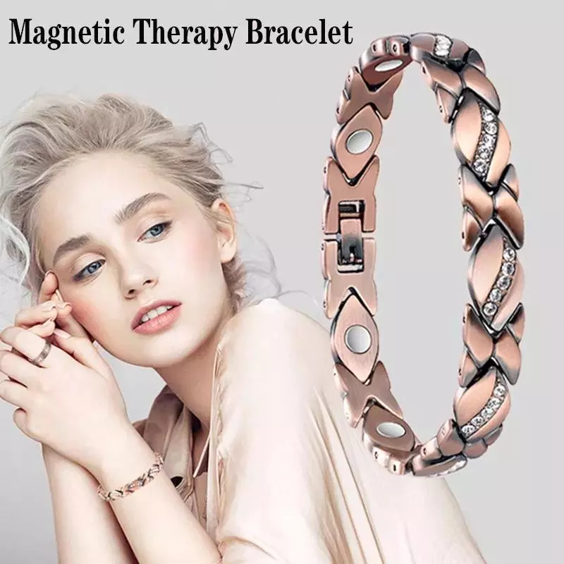 Gelang Fashion Wanita,Gelang Sehat,Wanita Gelang magnet,Jam Tangan Gelang Magnet Kesehatan-adjustabl