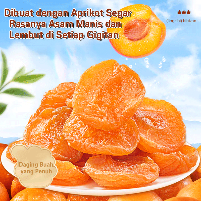 

⚡COD + Pengiriman dalam 24 Jam⚡ 【Beli Satu Gratis Satu】/ 100% Aprikot Kering Alami / Lembut dan Manis / Buah Kering Halal / Tanpa Bahan Tambahan / Camilan Buah Kering Berkualitas untuk Anak-anak