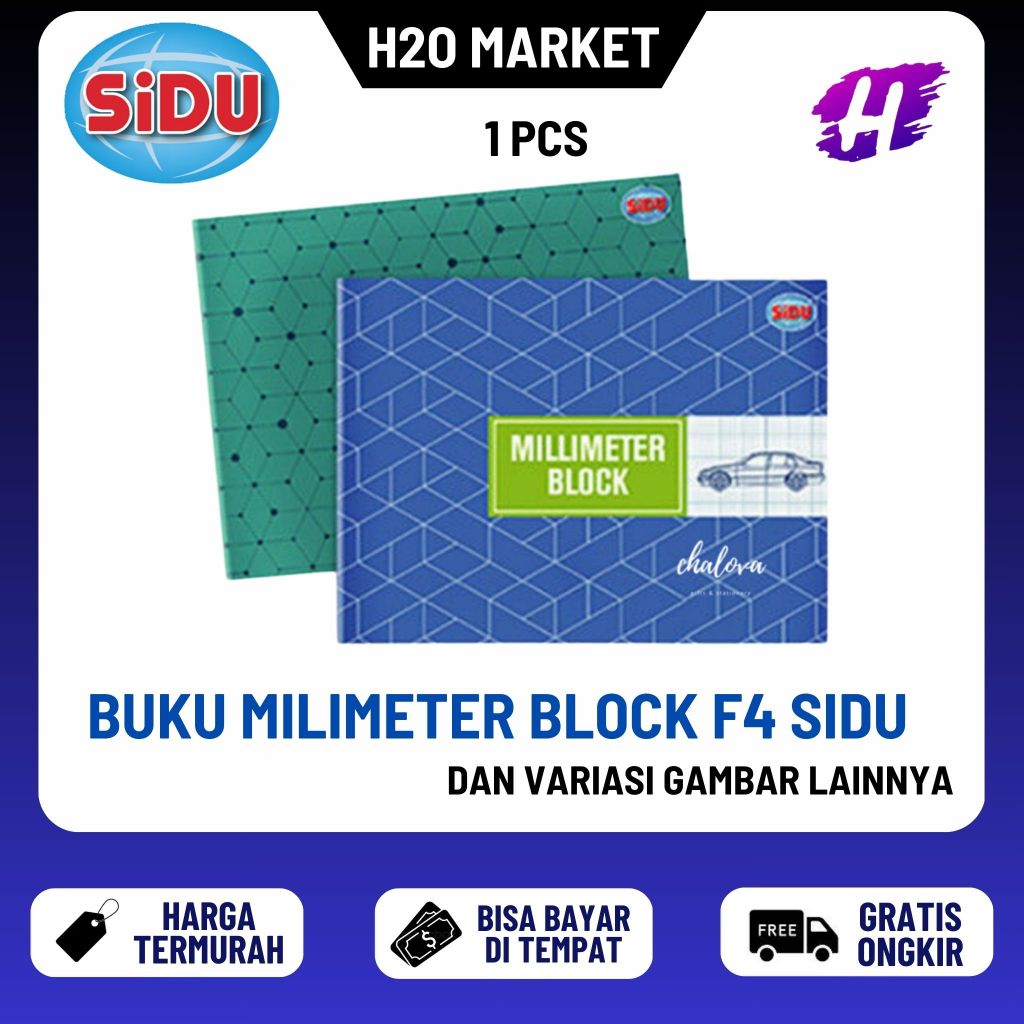 

BUKU MILIMETER BLOCK / MILIMETER BLOK F4 SIDU MURAH