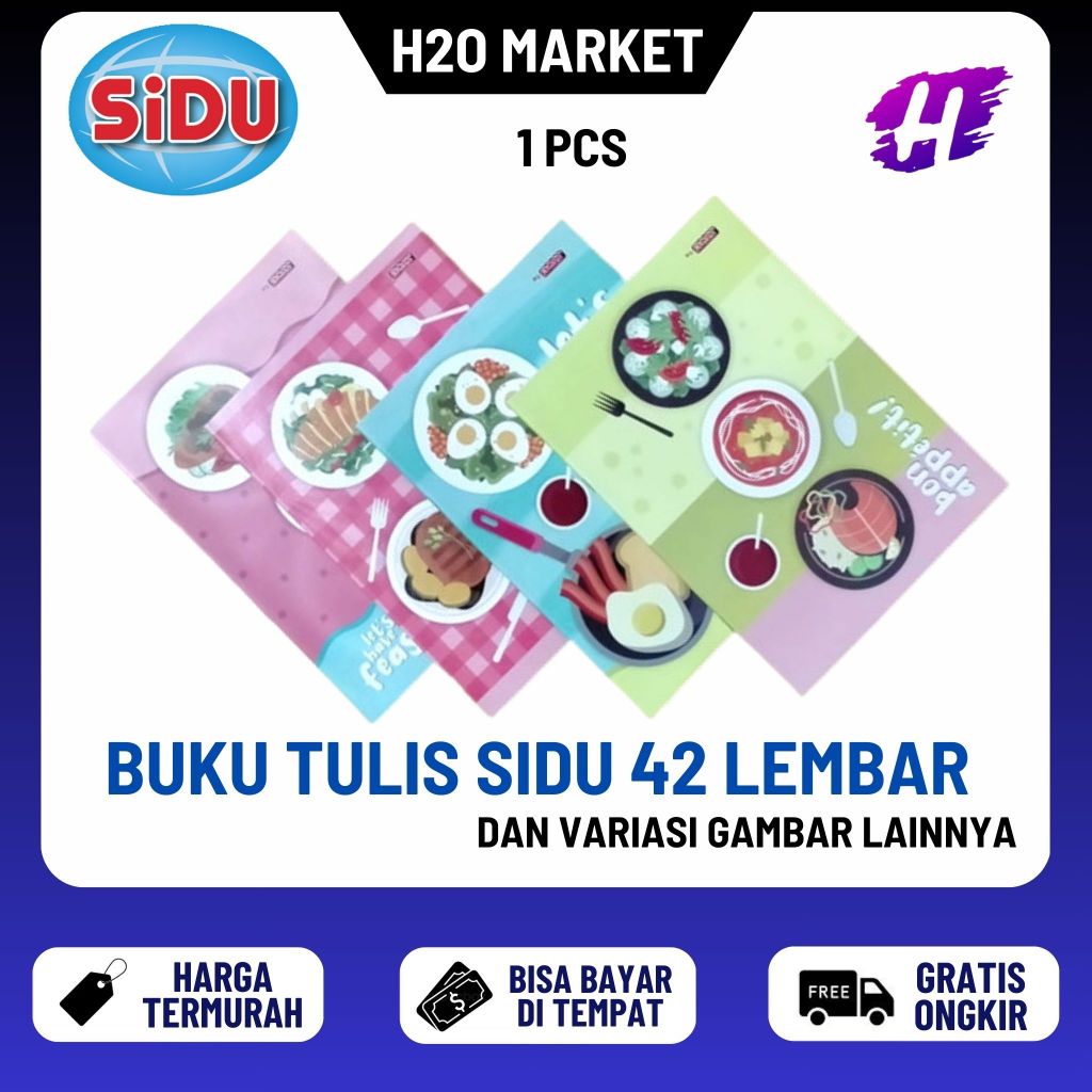 

❤️H2O❤️ Buku Tulis SINAR DUNIA / SIDU 42 Lembar SIDU 42 (1 PCS)