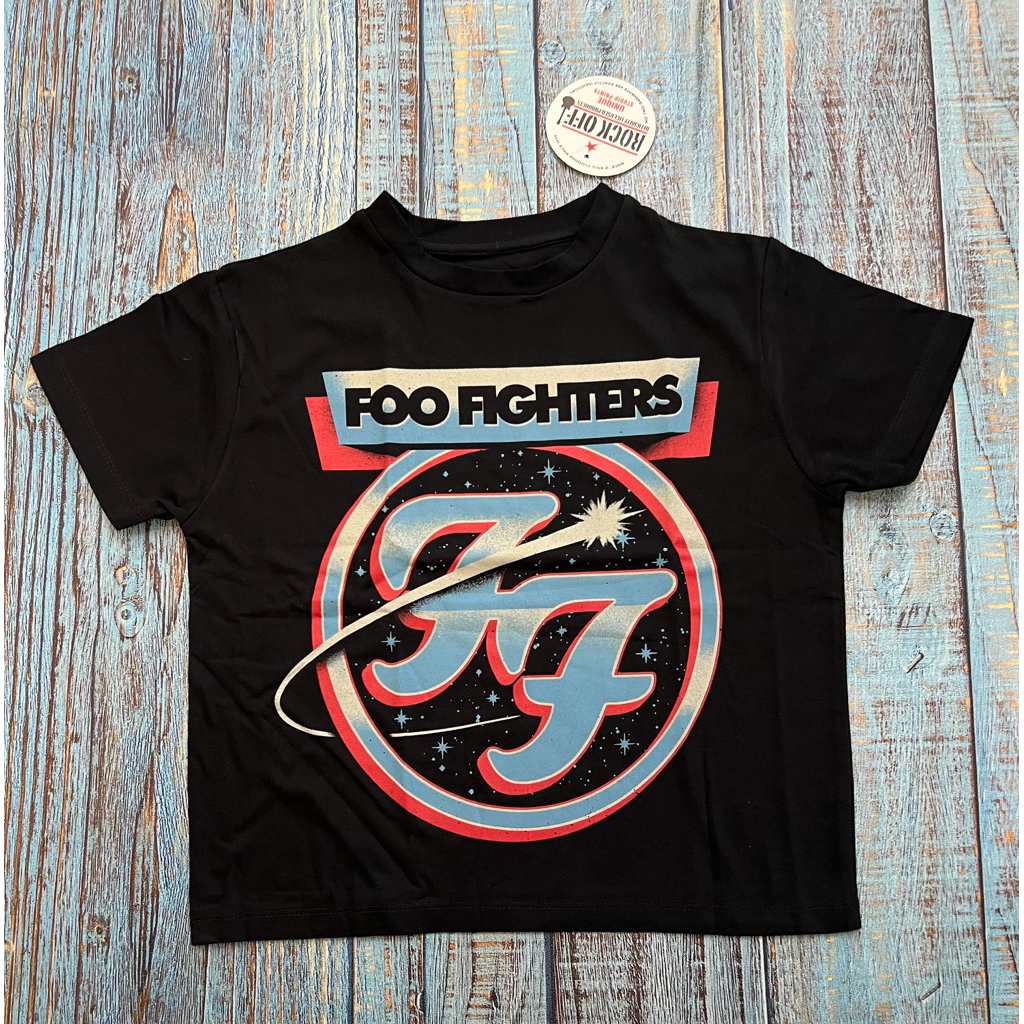 [ORI] Kaos T-Shirt Wanita Crop Top Foo Fighters - Comet Official Merchandise Kaos Pria