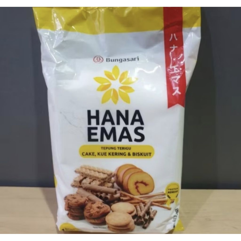 

Tepung Terigu Bungasari Hana Emas 1 KG
