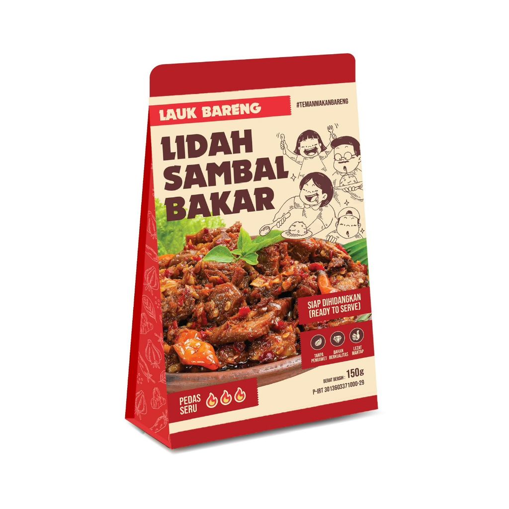 

Lauk Bareng Lidah Sambal Bakar siap dihidangkan(Ready to serve) 150g