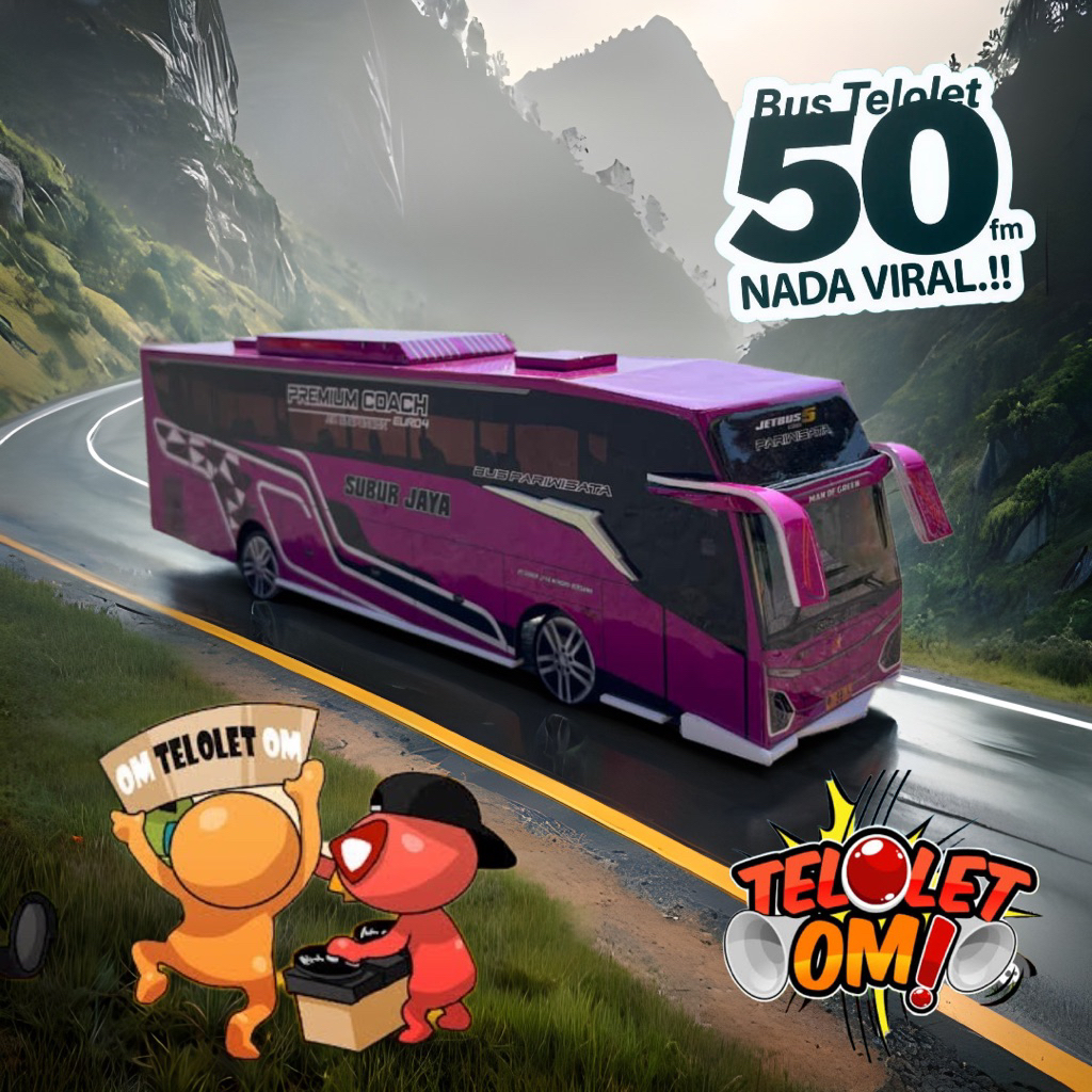 Mainan anak bus oleng JB5 miniatur bus bisa oleng