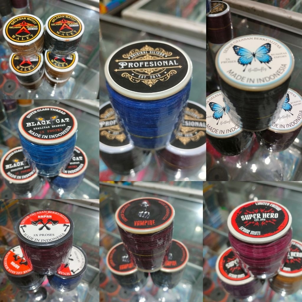 gelasan senar aduan | senar matot | benang layangan lomba