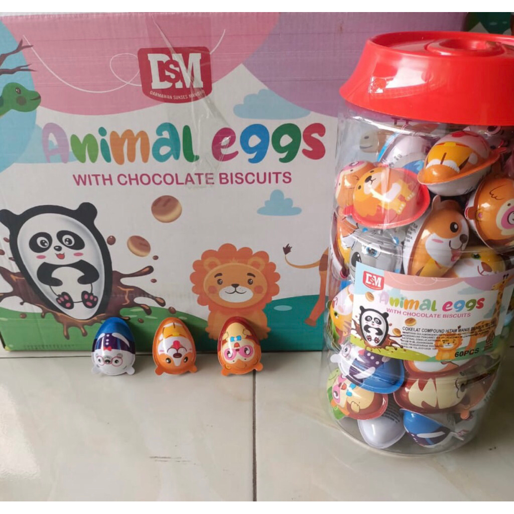 

ANIMAL EGG ISI 60 pcs