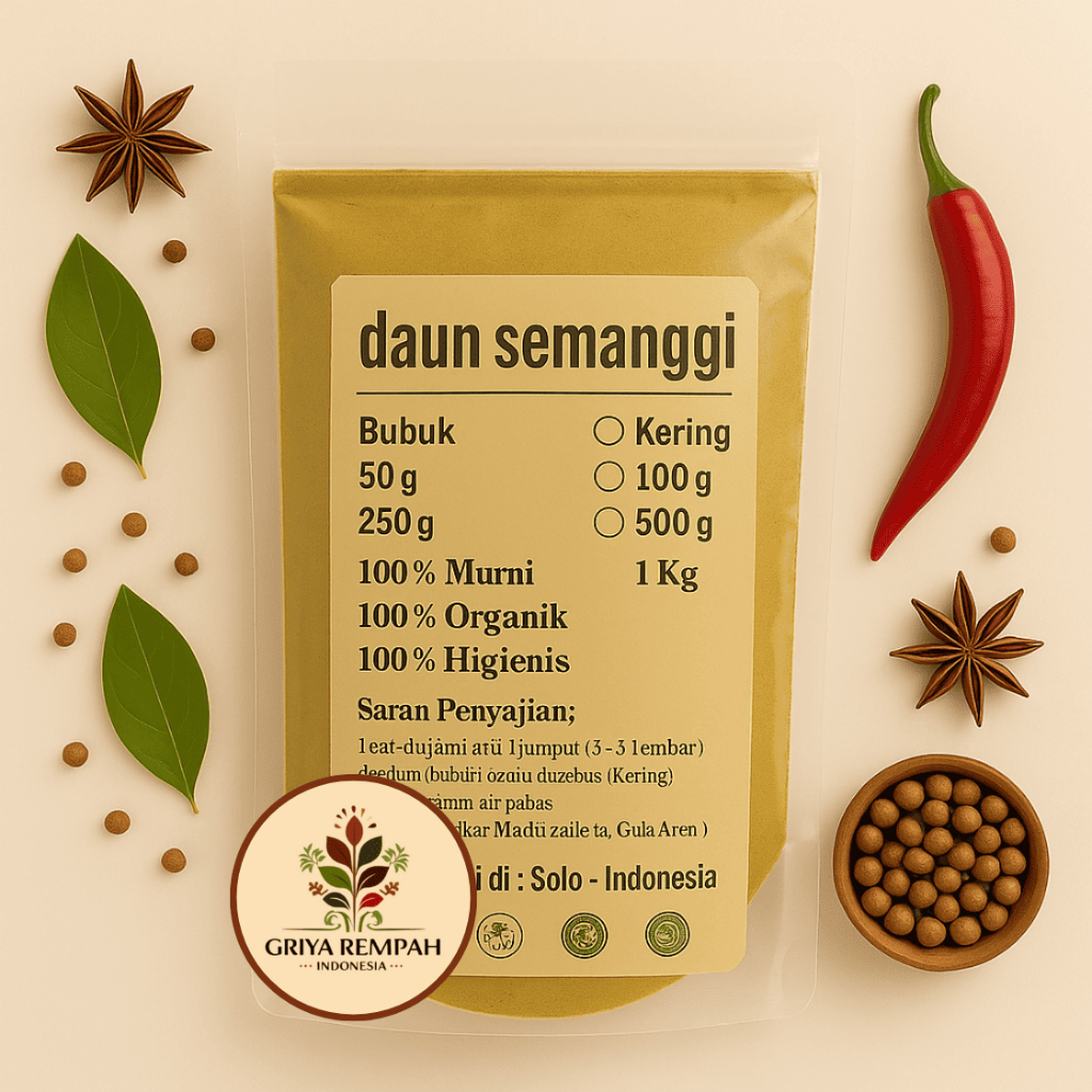 

DAUN SEMANGGI BUBUK 250 GRAM Rempah Herbal Simplisia Alami Tradisional Ramuan Kering Jamu Kesehatan Alami