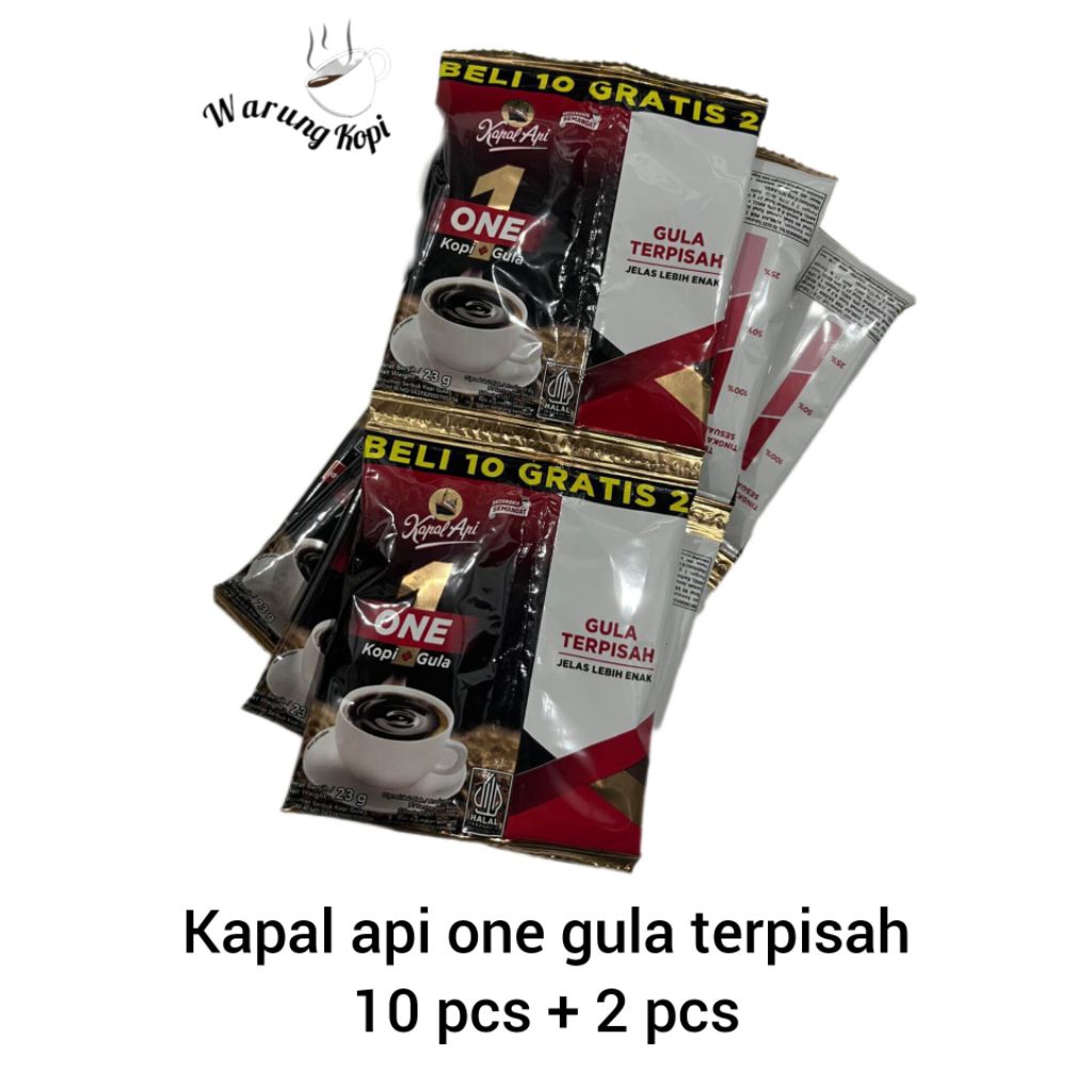

Kopi Kapal Api One Gula Terpisah