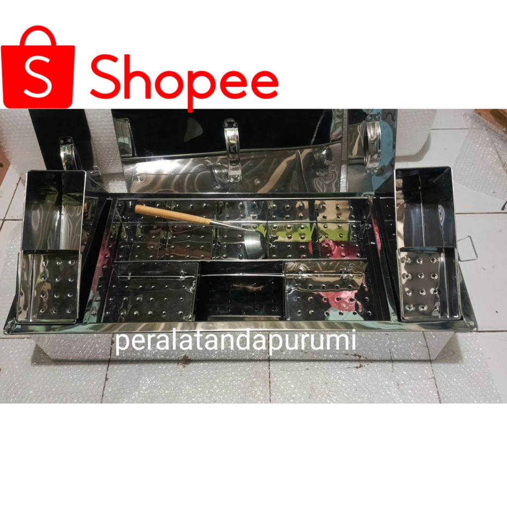 Dandang Bakso Prasmanan 3 kuah | Tong Bakso prasmanan Sekat 7 | panci bakso 100cm