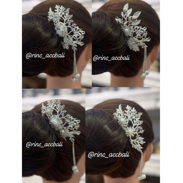 Cucuk Silver / cucuk gonjer silver / zircon asli premium quality / cucuk alpaka silver / mutiara air