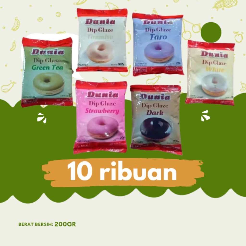 

DUNIA DIP GLAZE KEMASAN 200 GRAM TERJANGKAU