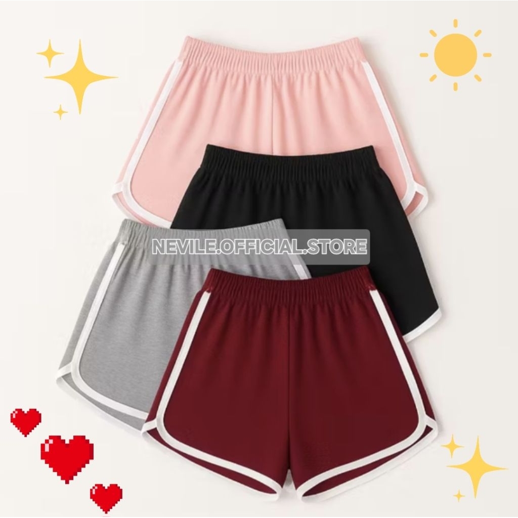 PAKET 3 PCS Celana Pendek Premium Lembut Hotpan Wanita Sexy Korea Style COD Murah