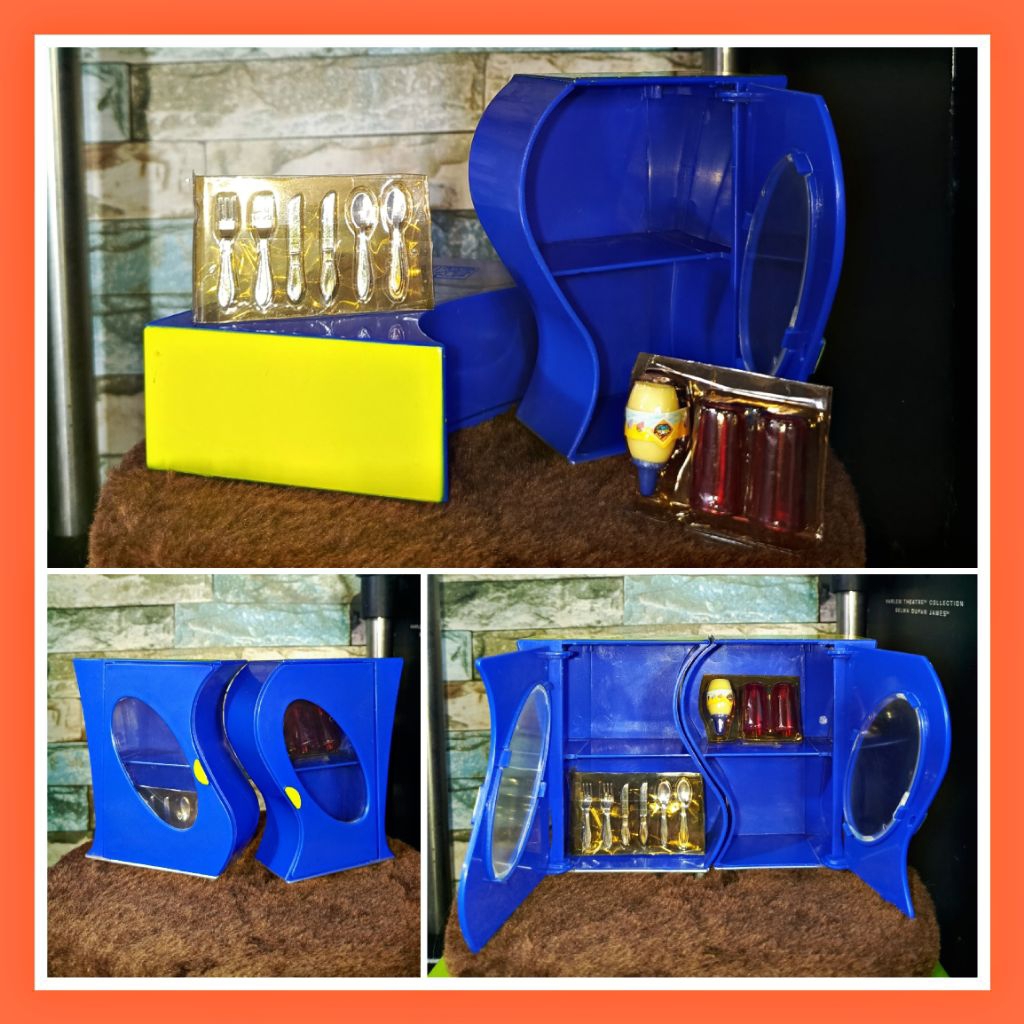 Set Rak Dapur Mainan Barbie/Miniatur Action Figure [Like New]