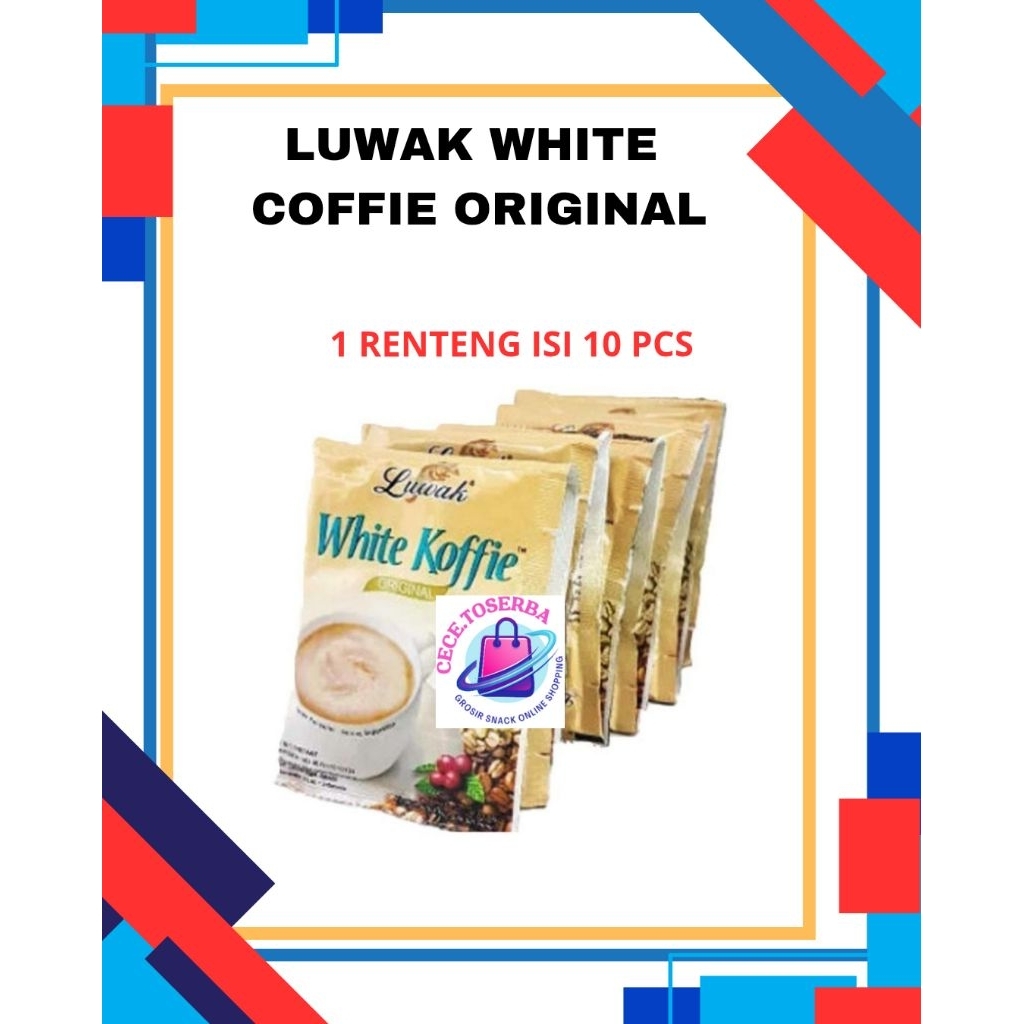 

Luwak white Coffie Original 20 Gr x 10 Pcs