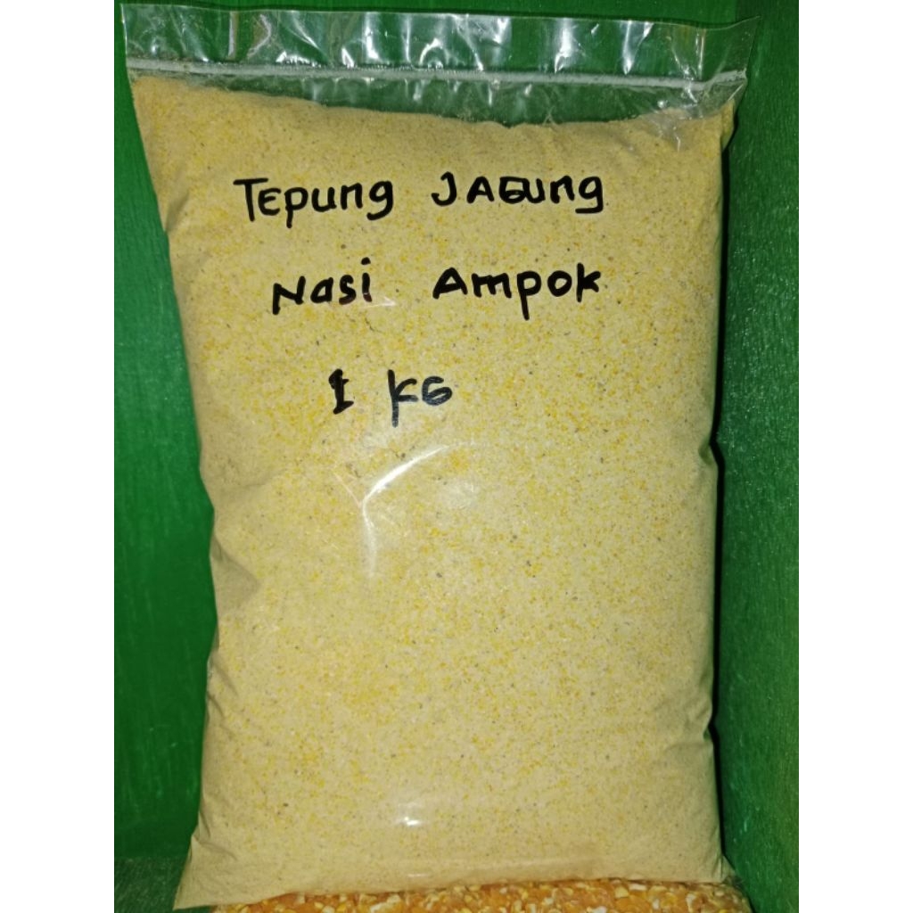 

tepung jagung murni untuk konsumsi membuat nasi ampok 1kg