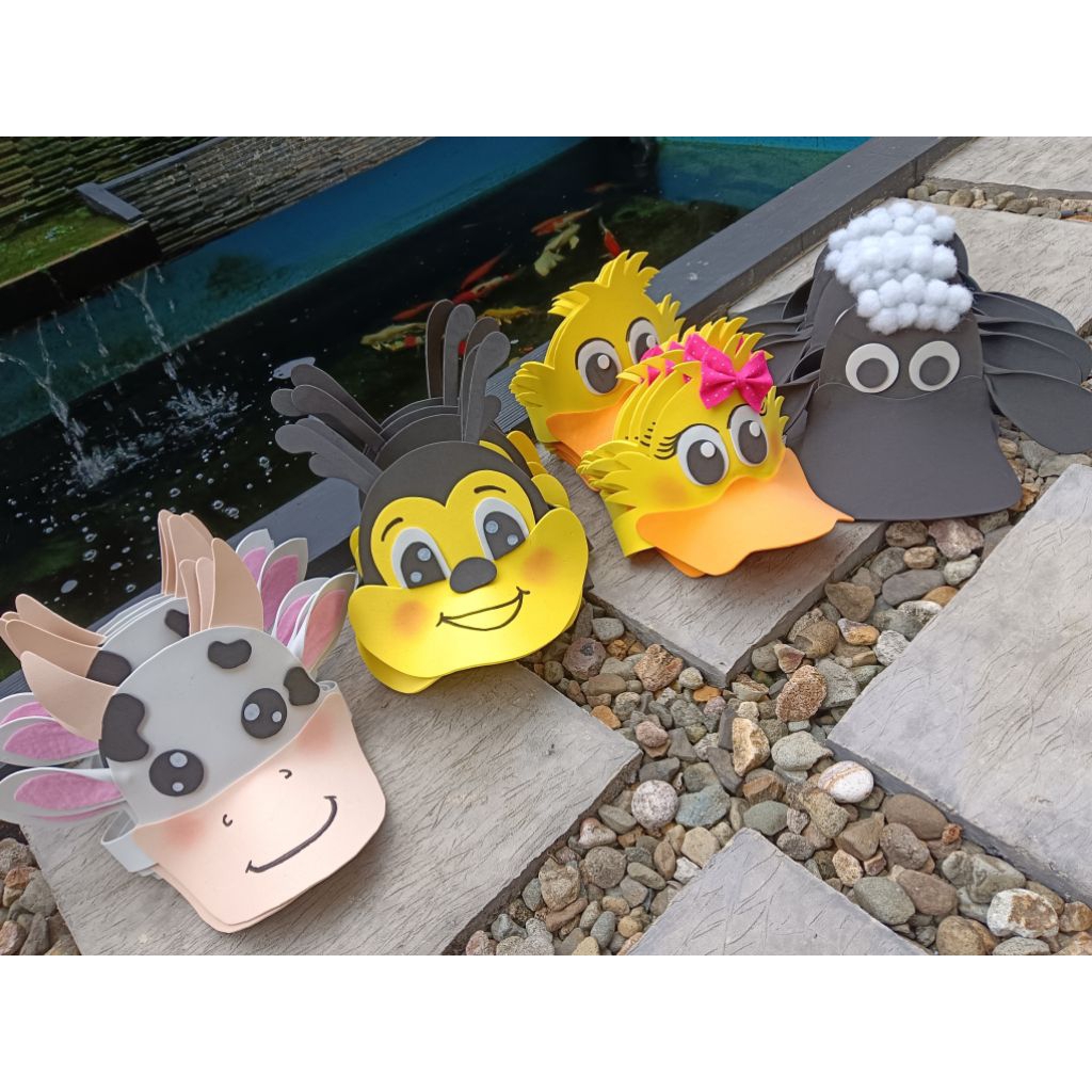 topi kostum hewan anak PAUD TK