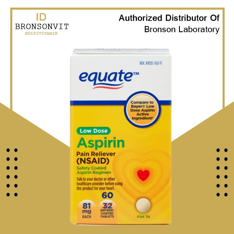 equate low dose aspirin 81mg isi 60 & 500