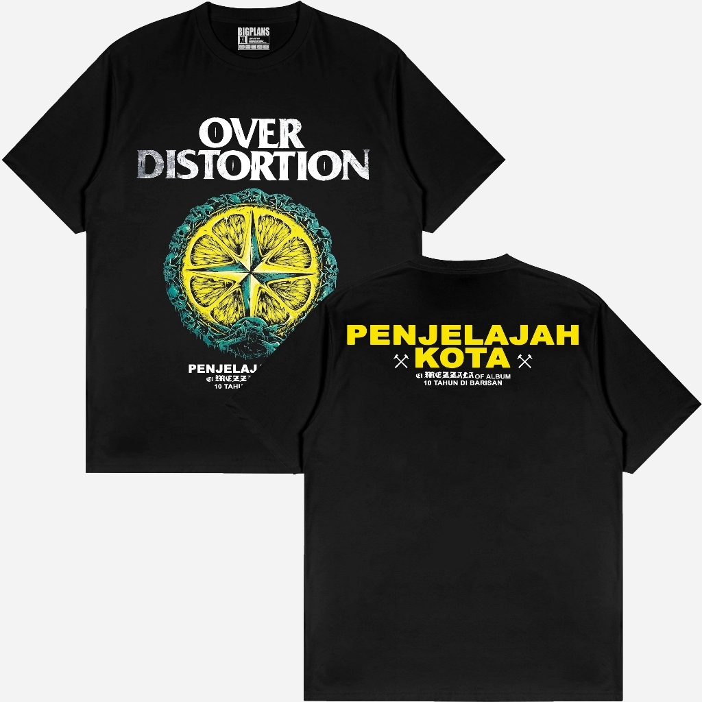 T-Shirt Band Over Distortion / Over Distortion PENJELAJAH KOTA