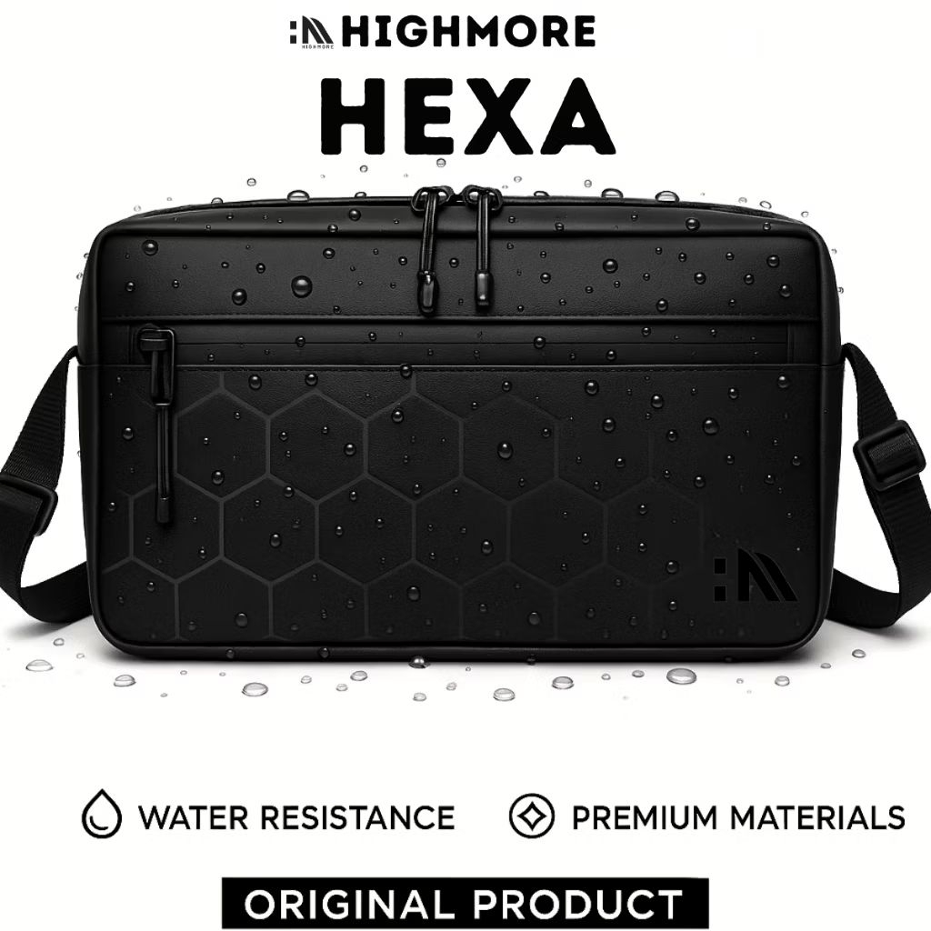 Slingbag HIGHMORE HEXA Tas Selempang Pria Premium Distro
