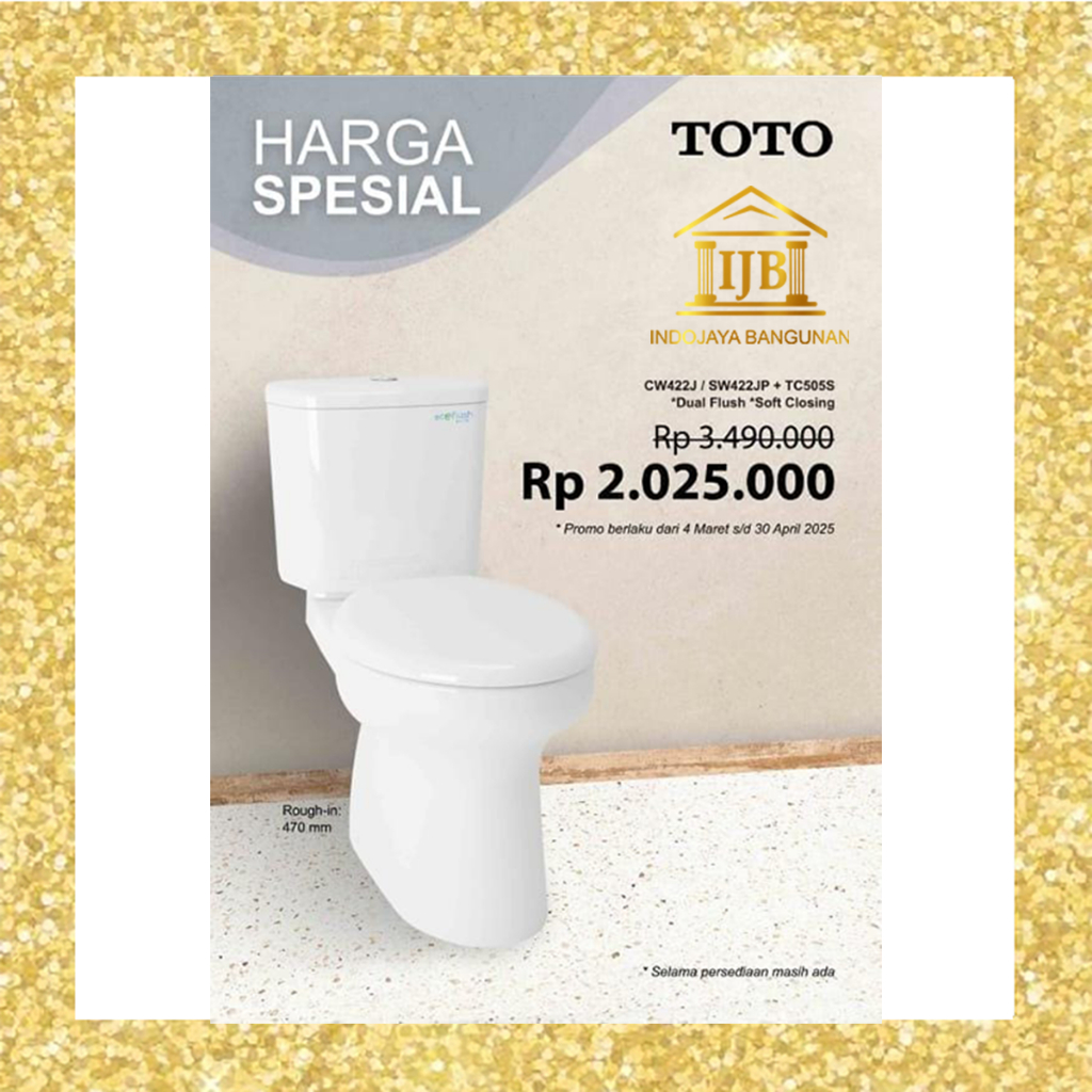 Closet Kloset Toilet Duduk TOTO CW 422 J / CW422J