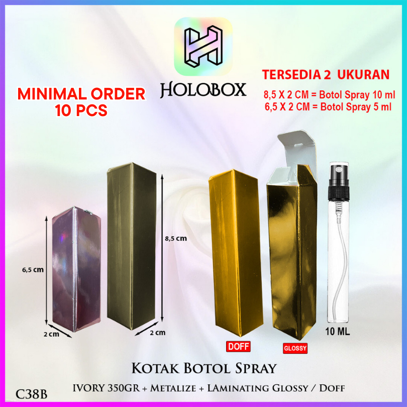 

Kotak Botol Spray 10 ml & 5 ml - Box Botol perfume kecil - Dus Botol Kecil - C38B