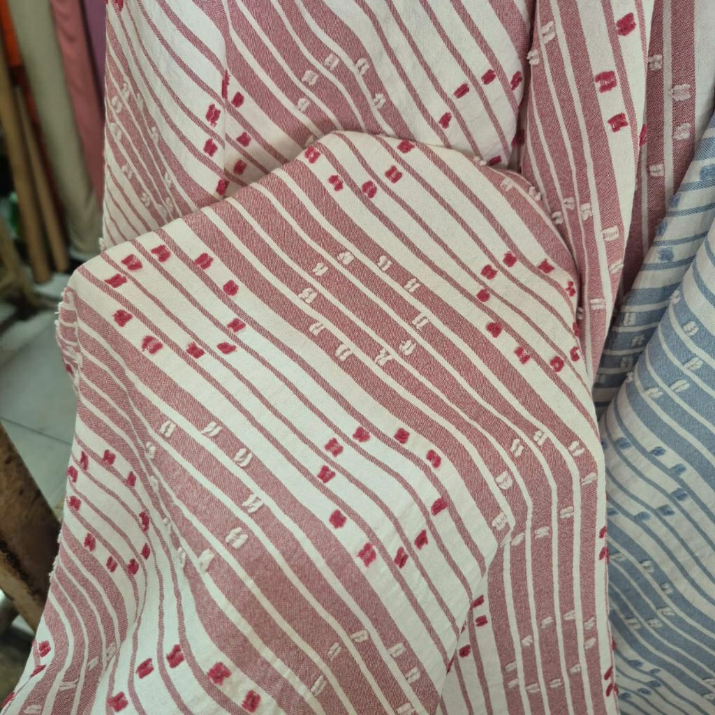 KAIN CEY CRINGKEL AIRFLOW RUBIAH MOTIF SALUR  - KAIN CEY CRINGKEL AIRFLOW URAGIRI MOTIF SALUR - KAIN