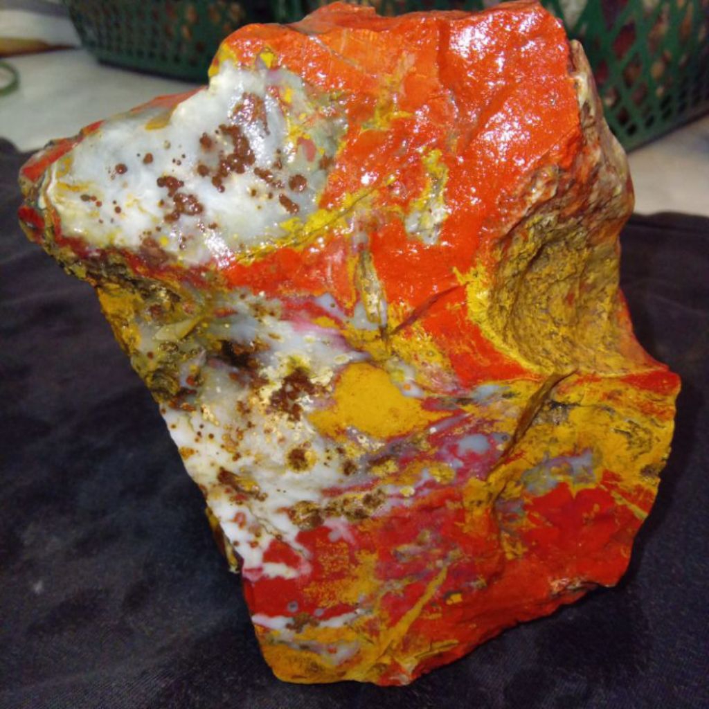 Original Bahan Batu Lawas Pancawarna Garut Edong Premium Warna Cerah Top Quality