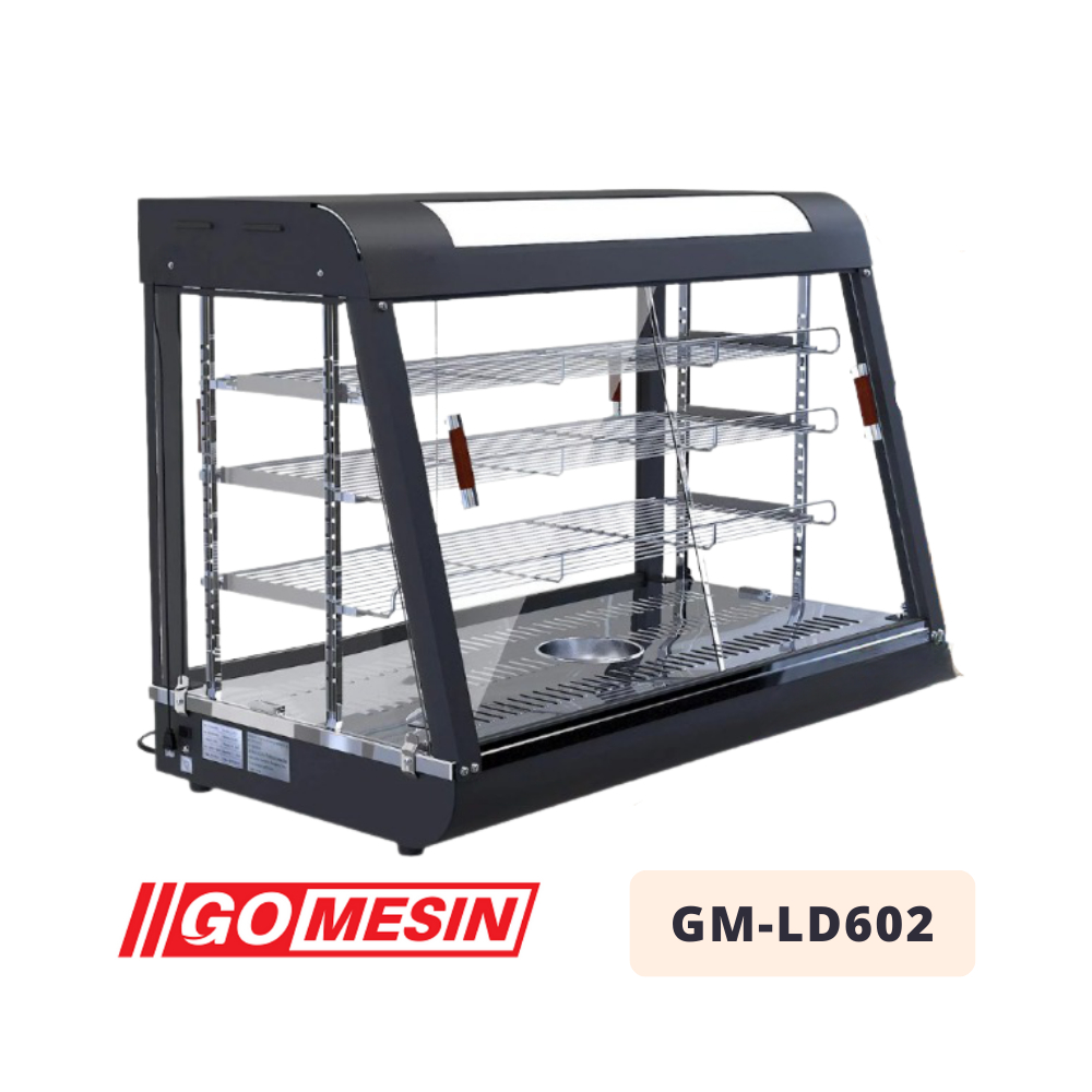 SHOWCASE WARMER Ayam Goreng GOMESIN GM-LD602 | Etalase Penghangat Makanan Fried Chicken