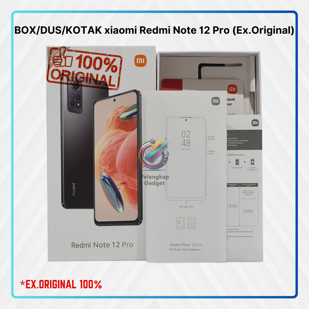 

BOX/DUS/KOTAK xiaomi Redmi Note 12 Pro (Ex.Original)