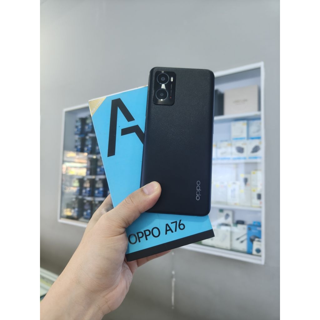 Oppo A76 Ram 6/128GB Second Fullset Original Bekas Resmi
