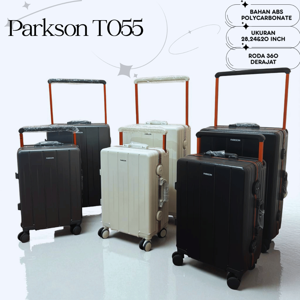 SALE KOPER 24INCH/20INCH PARKSON USB PORT CHARGING T055 BISA COD ,SIZE BAGASI,SIZE CABIN ANTI PECAH