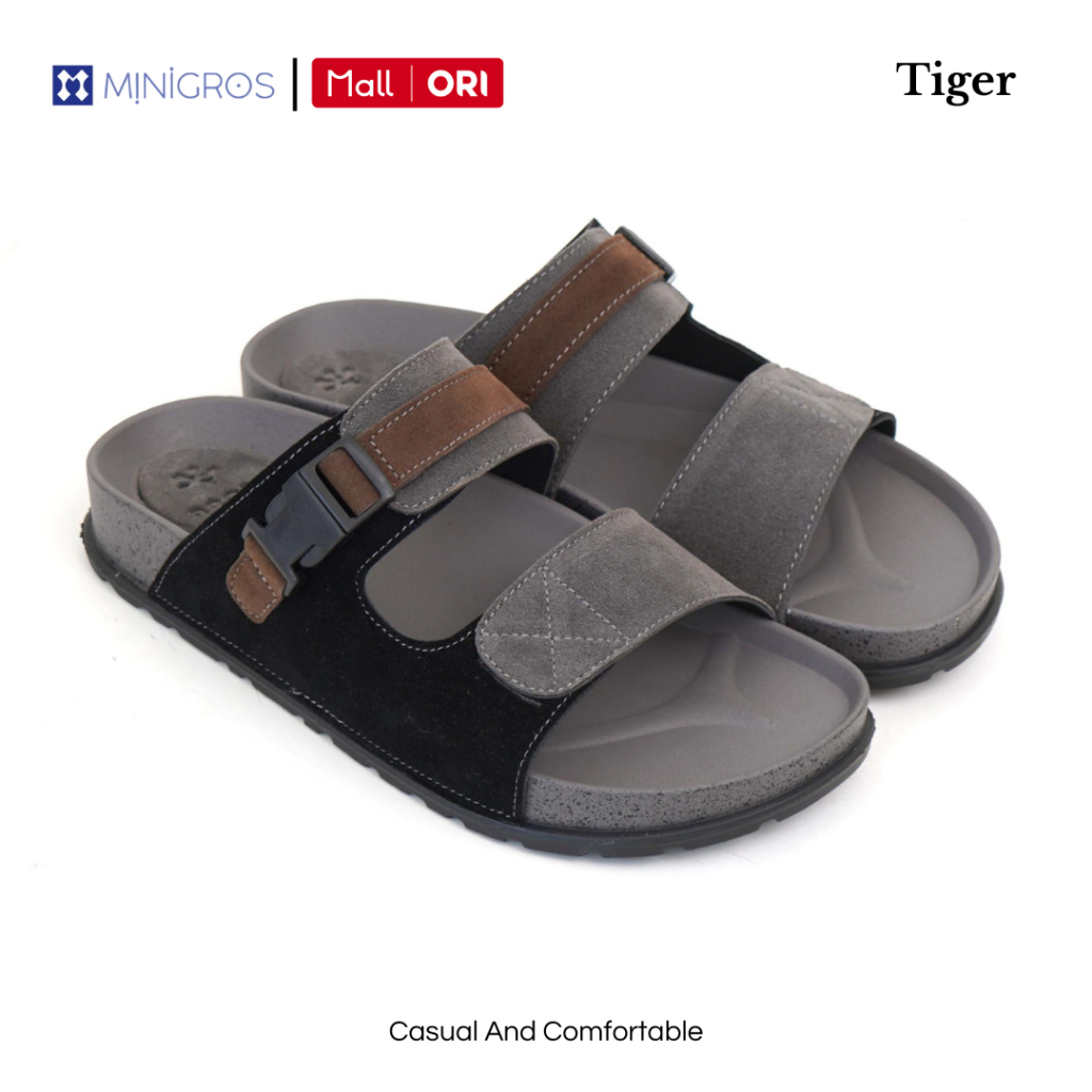 Brody Tiger Sandal Slop Pria Casual