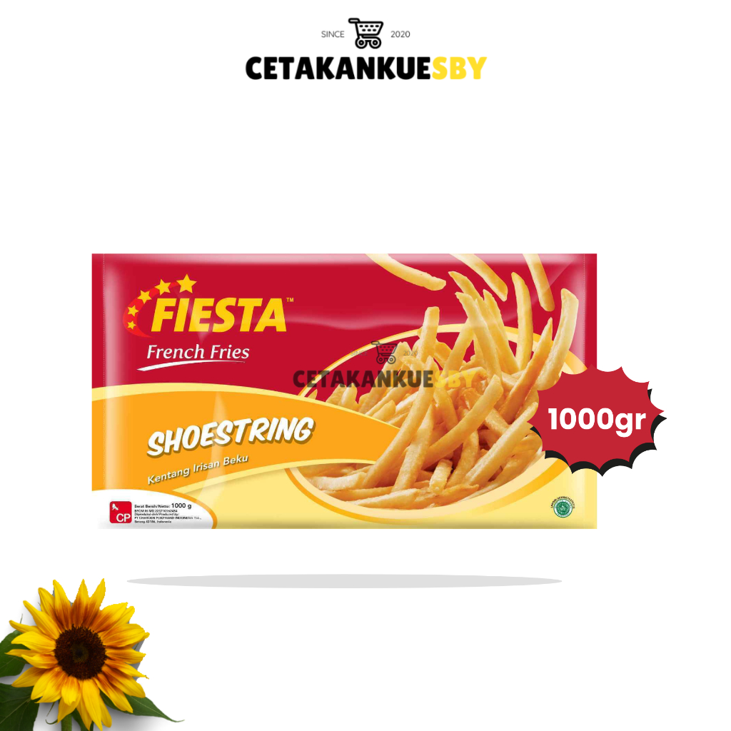 

FIESTA FRENCH FRIES SHOESTRING 1KG | KENTANG GORENG BEKU FROZEN FOOD 1KG