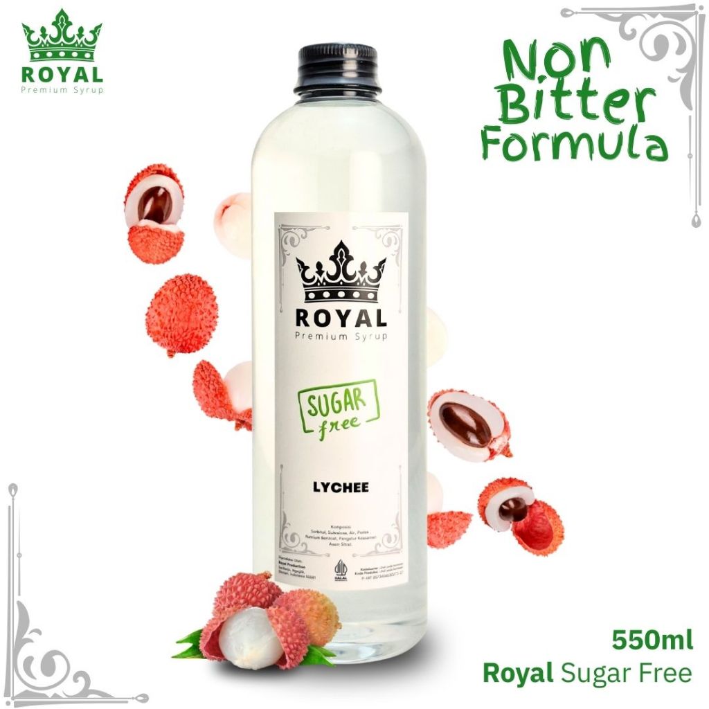

ROYAL SUGAR FREE Lychee Keto Syrup / Sirup Leci (500ml)