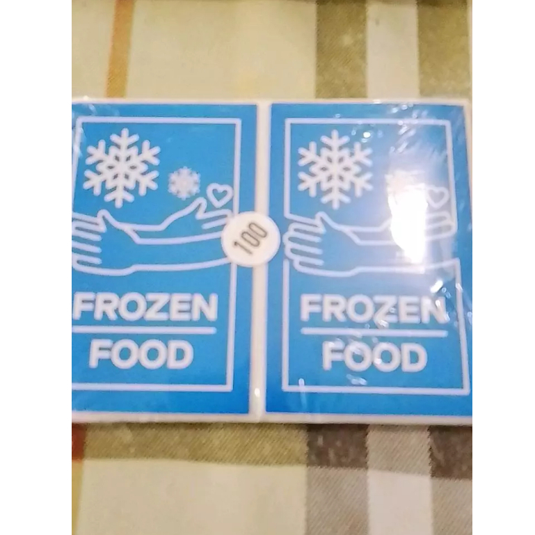

STIKER FROZEN FOOD STIKER KEMASAN MAKANAN BEKU 100 PCS